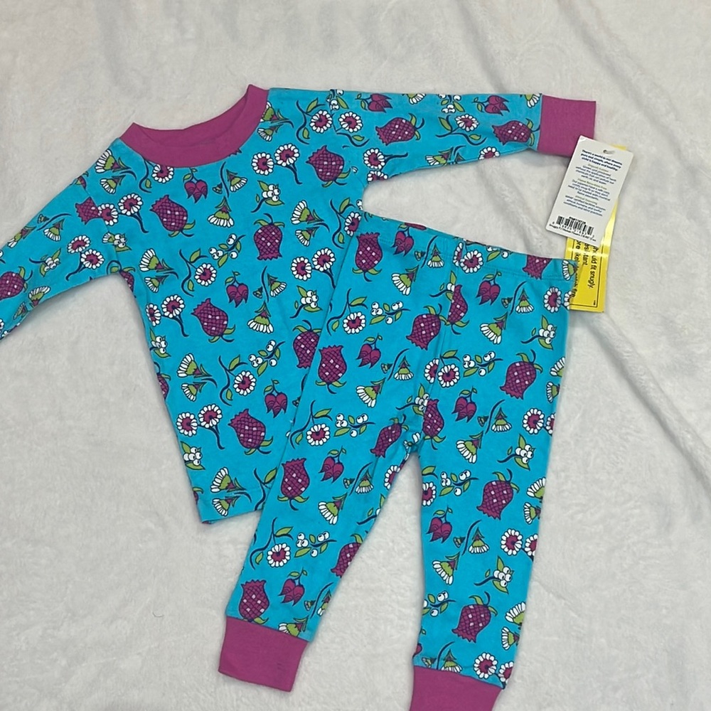 Baby Girl Pajama Set 100% Organic Cotton